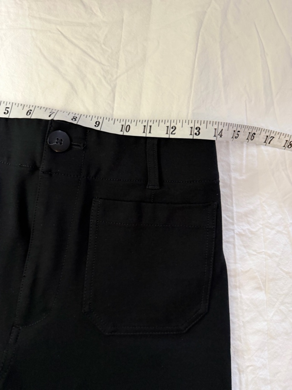 MAEVE ANTHROPOLOGIE The Colette Ponte Crop Wide-Leg Pants Black 28 - Picture 9 of 14